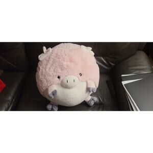 Pink Pig Soft Fuzzy Squishable 15 inches Plush Toy Piggie